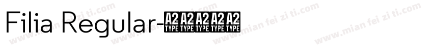 Filia Regular字体转换